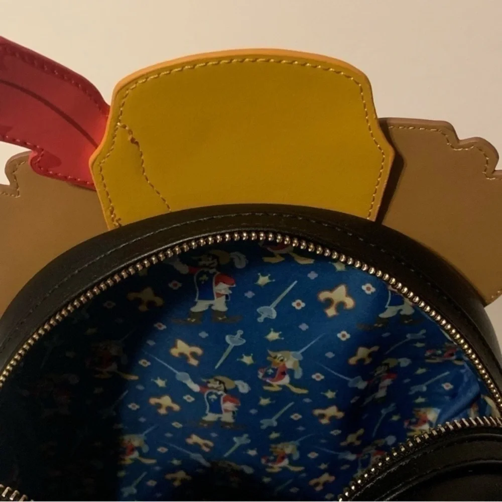 NWT. LOUNGEFLY x DISNEY Three Musketeers Mickey Mouse Backpack
